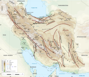 نقشه گسل ایران
